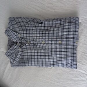 Men's Ralph Lauren 100% Cotton Blue Plaid Shirt
